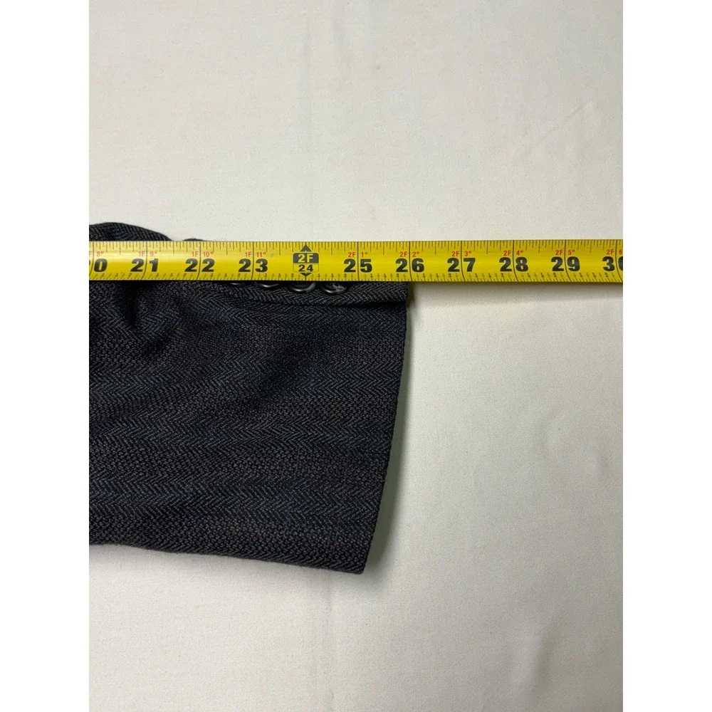 Lauren Ralph Lauren Wool Blazer Herringbone Sport Coat‎ Made in Canada 44L
